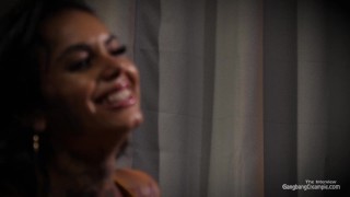 Tattooed Gangbanged and Filled with CUM!