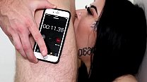 Goth Babe Delivers Insane Deepthroat Blowjob