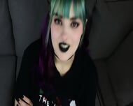 My Bratty Slutty Goth Step Daughter Gets Wild