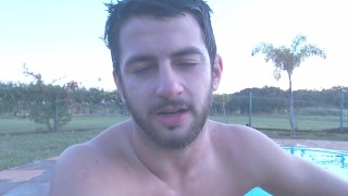 Horny Guy in Wet Boxers Gives Hardcore JOI