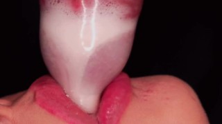 Mouth Milking Madness: Condom Breaks, Double Blowjob