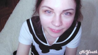 POV Blowjob from Slutty Russian Girlfriend