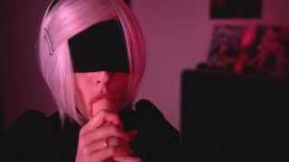 Nier Automata 2B Cosplay: Hot Anal Action
