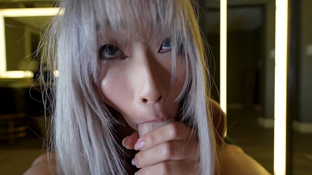 Asian Babe Goes Wild on Big Cock