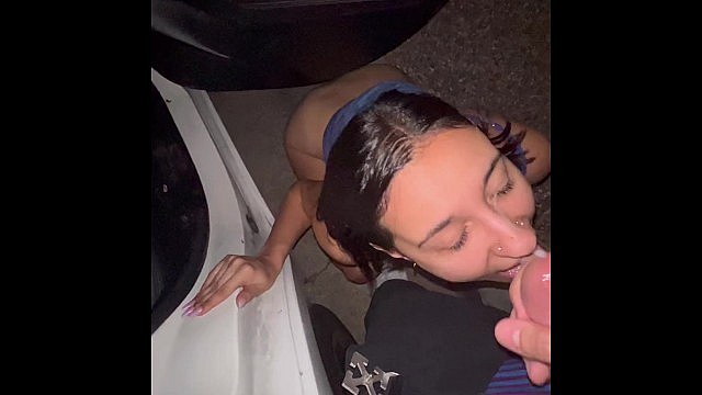 Public Car Hookup Ends with Facial