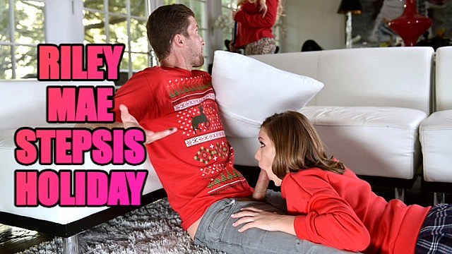 Step-Sis Gets Dirty During Christmas Pics